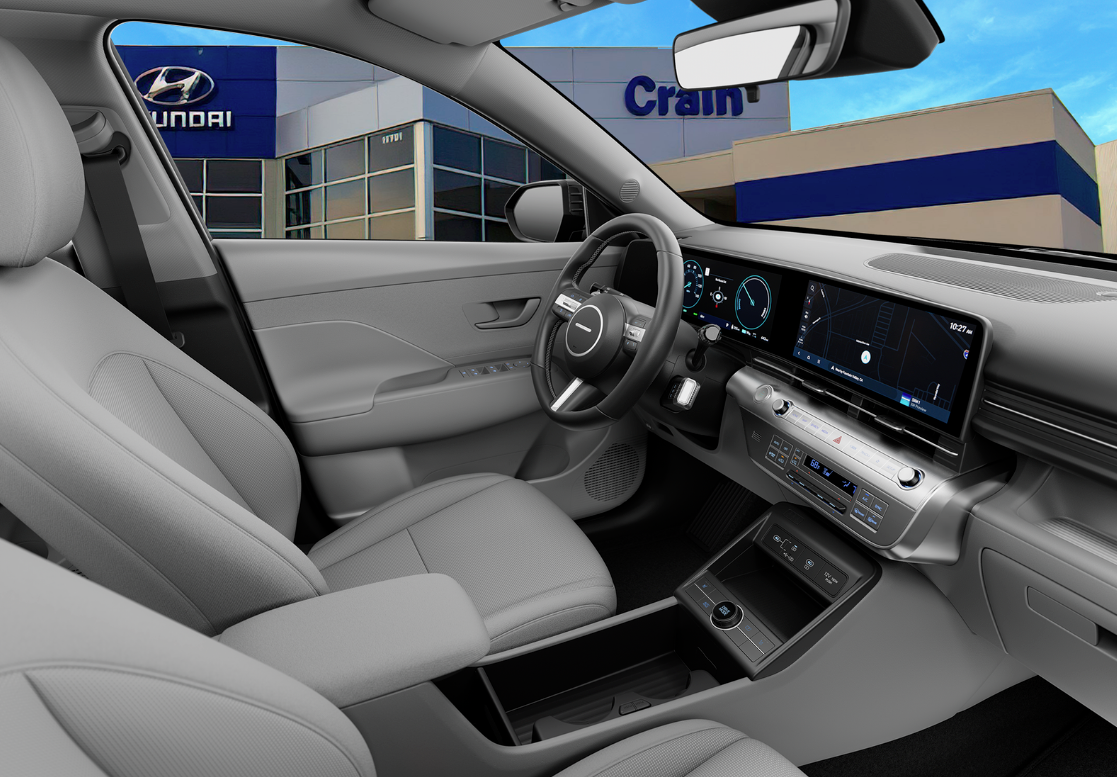 2024 Hyundai Kona Electric interior in Little Rock