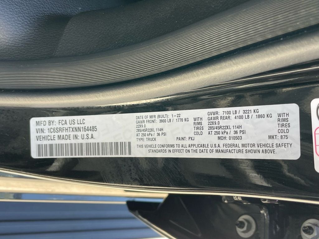 2022 RAM 1500 Limited - HEADS UP DISPLAY / PANORAMIC SUNROOF