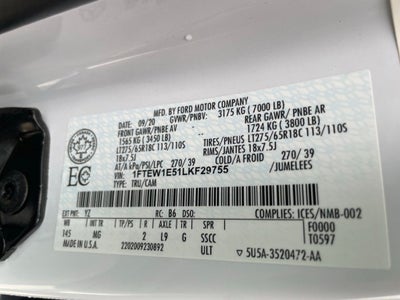 2020 Ford F-150 - 5.0 V8 / FX4 OFF-ROAD PKG
