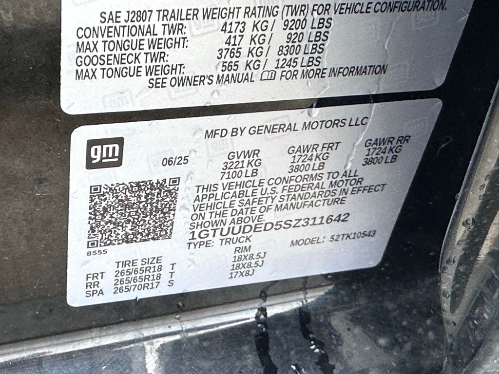 2025 GMC Sierra 1500 SLT - MEMORY SEAT / LANE KEEP ASSIST
