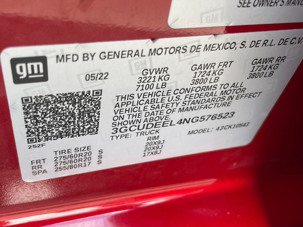 2022 Chevrolet Silverado 1500 RST - SUNROOF / Z71 OFF-ROAD PKG