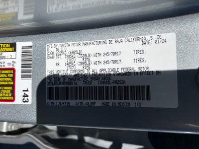 2024 Toyota Tacoma SR5 - 8 INCH INFOTAINMENT SCREEN