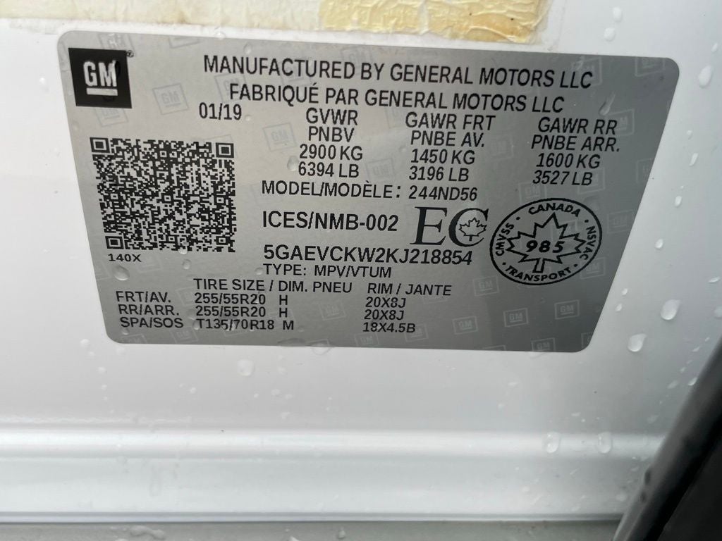 2019 Buick Enclave Avenir - VENTILATED SEATS / DUAL PANE SUNROOF