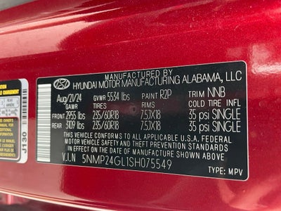 2025 Hyundai SANTA FE SEL