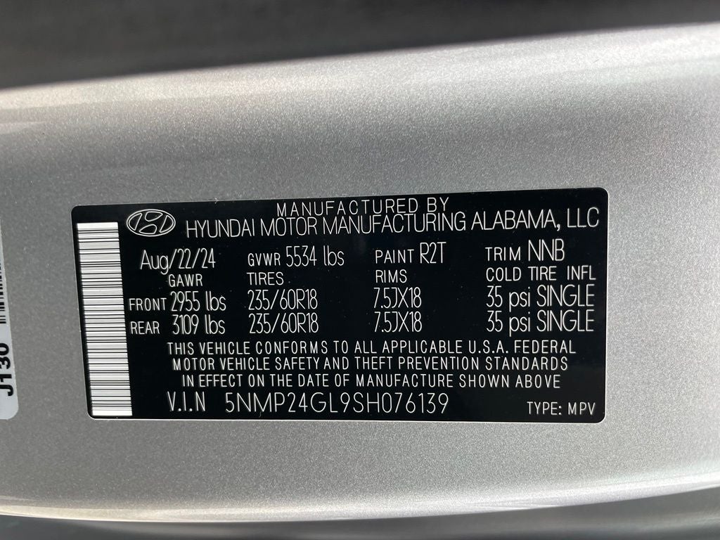 2025 Hyundai SANTA FE SEL - WIRELESS CARPLAY / HANDS FREE LIFTGATE