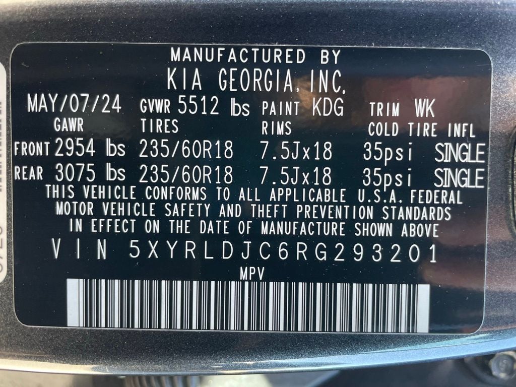 2024 Kia Sorento S - KIA CERTIFIED / PANORAMIC SUNROOF