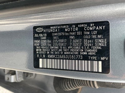 2018 Hyundai KONA SEL - PUSH BUTTON START / APPLE CARPLAY