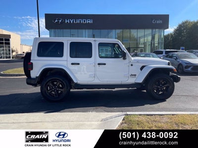 2020 Jeep Wrangler Unlimited Sahara Altitude Leather, Navi, Alpine, One Owner, Clean CarFax