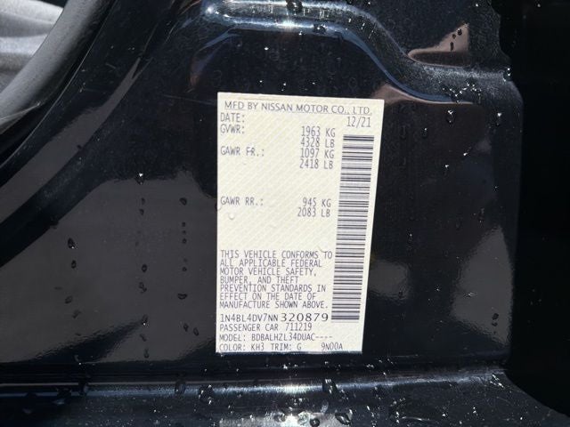 2022 Nissan Altima 2.5 SV