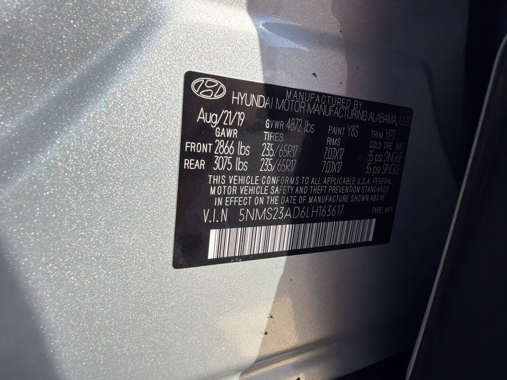 2020 Hyundai SANTA FE SE