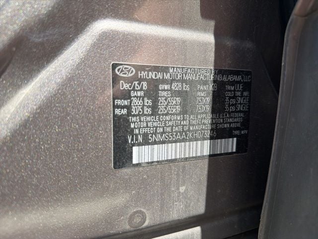 2019 Hyundai SANTA FE Limited