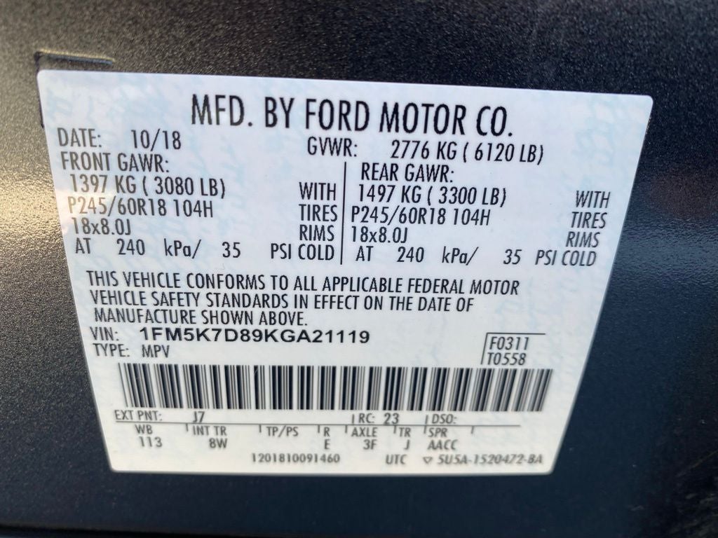 2019 Ford Explorer XLT