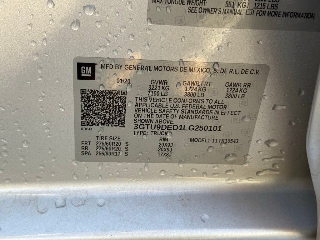 2020 GMC Sierra 1500 SLT