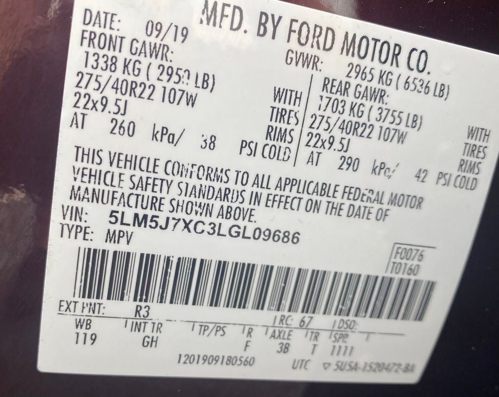 2020 Lincoln Aviator Reserve