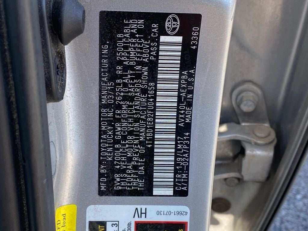 2015 Toyota Avalon Hybrid Limited