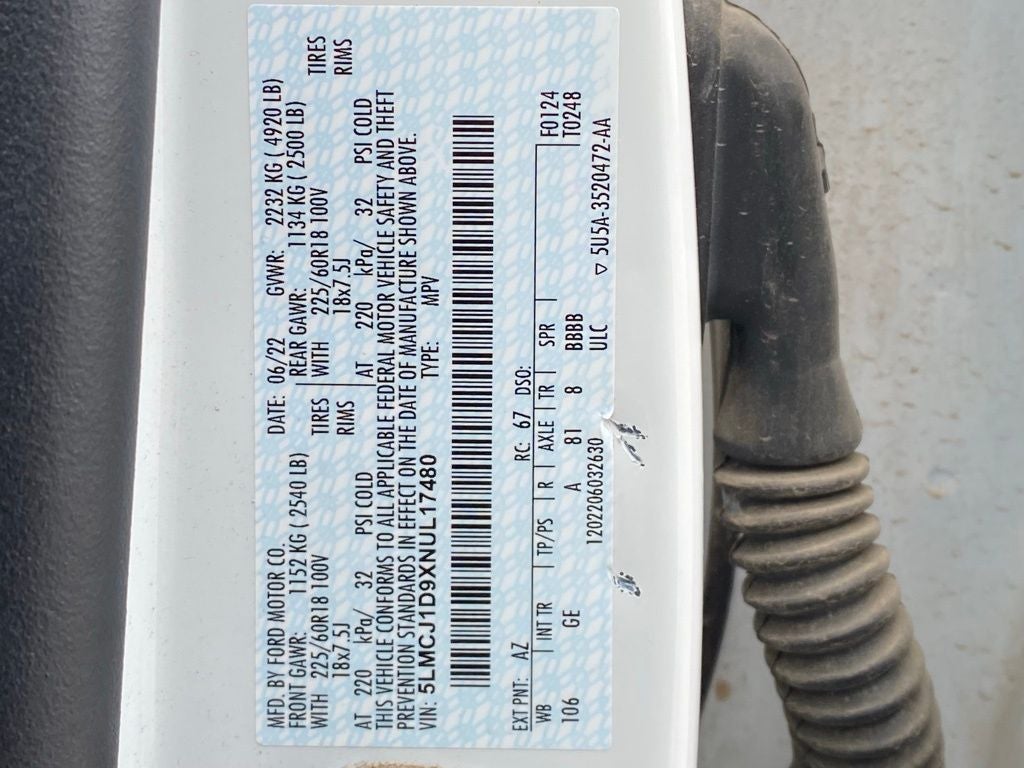 2022 Lincoln Corsair Standard