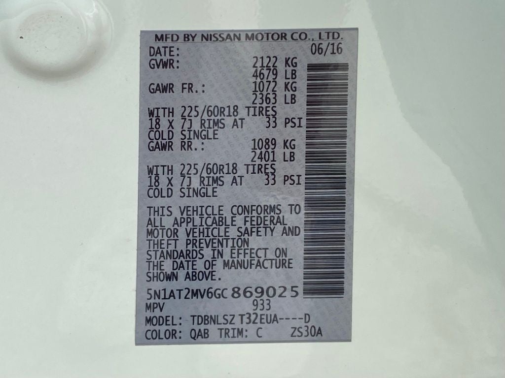 2016 Nissan Rogue SL