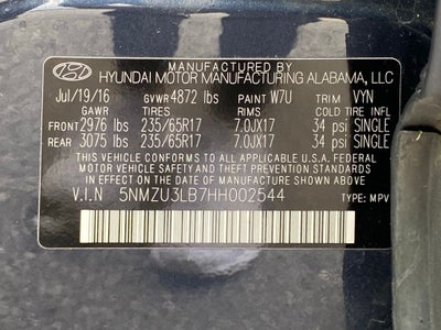 2017 Hyundai SANTA FE SPORT 2.4 Base