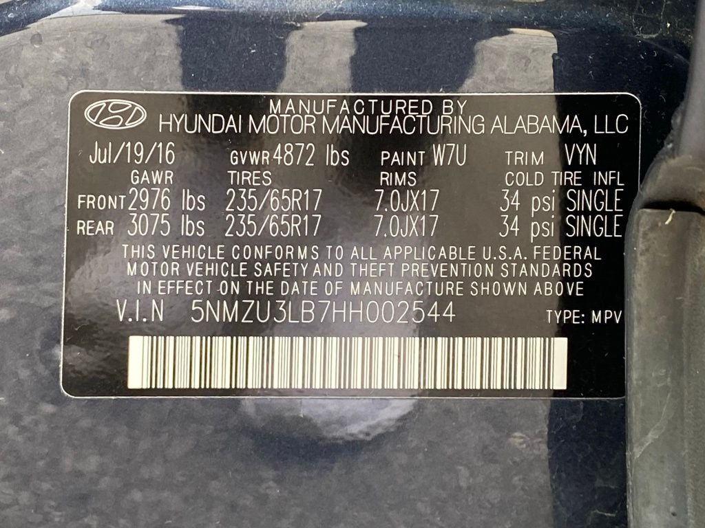 2017 Hyundai SANTA FE SPORT 2.4 Base