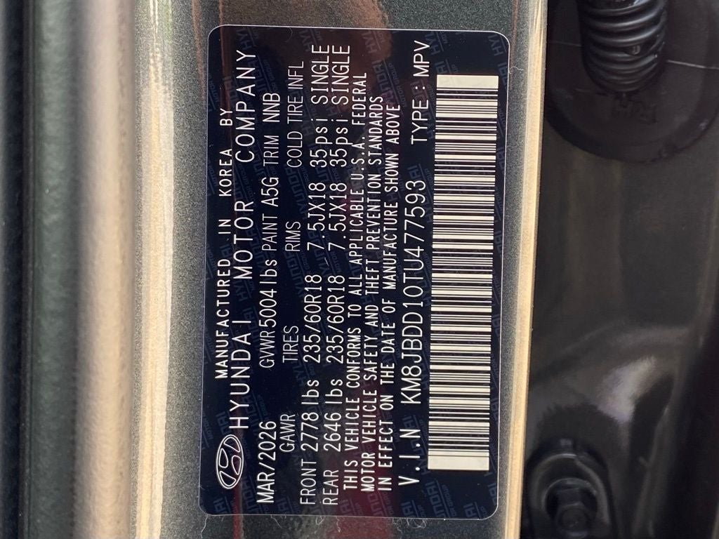 2026 Hyundai TUCSON HYBRID SEL AWD