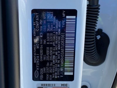 2026 Hyundai PALISADE HYBRID Blue SEL Premium 7P