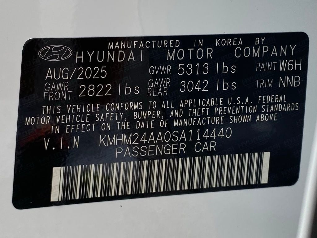 2025 Hyundai IONIQ 6 SE