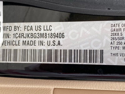 2021 Jeep Grand Cherokee L Limited 4WD