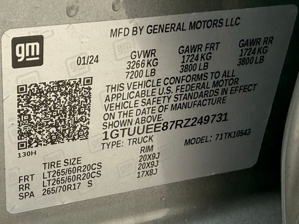 2024 GMC Sierra 1500 AT4 4WD