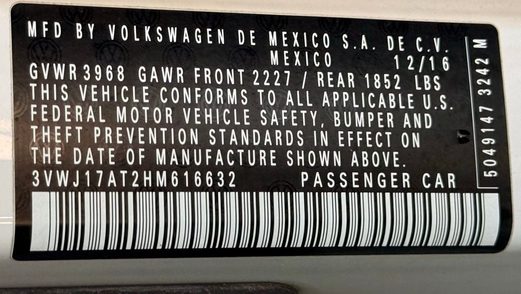 2017 Volkswagen Beetle 1.8T SE