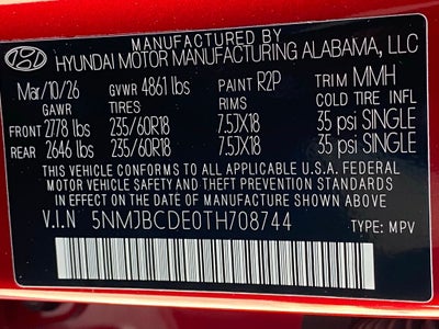 2026 Hyundai TUCSON SEL