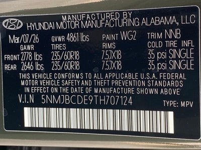 2026 Hyundai TUCSON SEL AWD