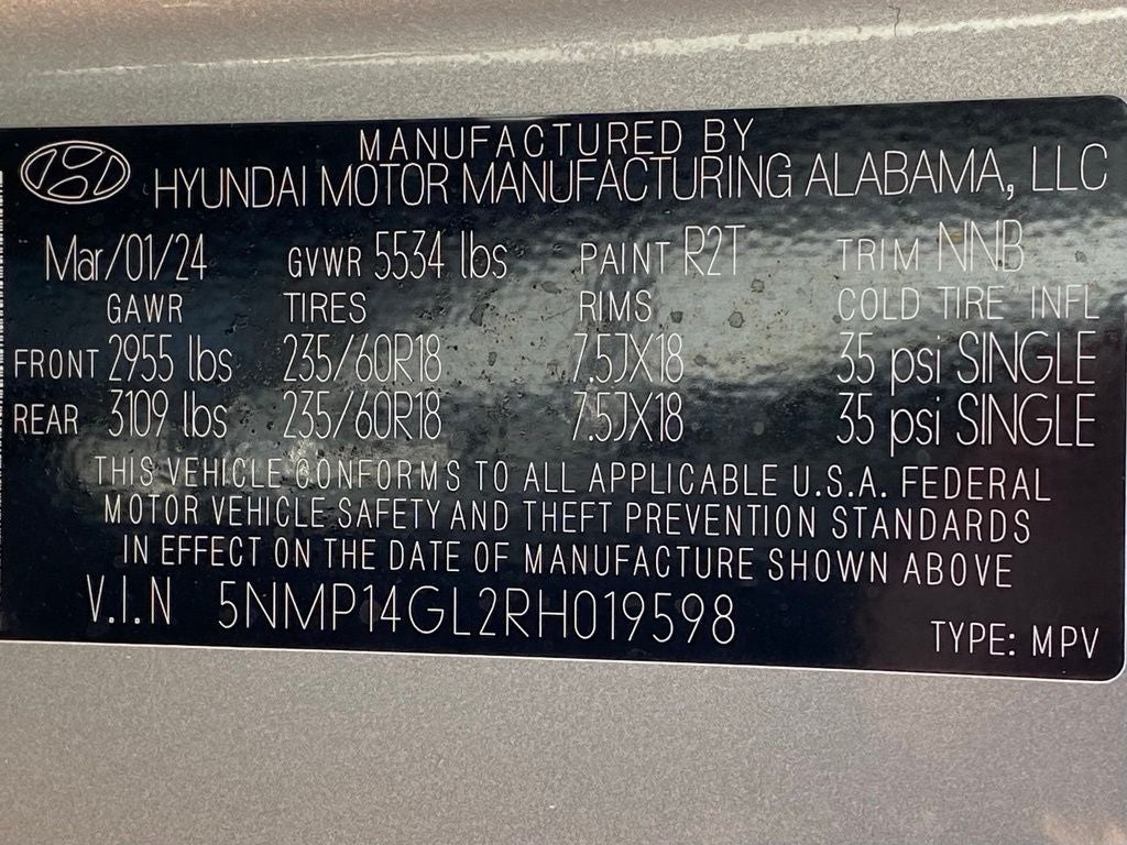 2024 Hyundai SANTA FE SE CERTIFIED