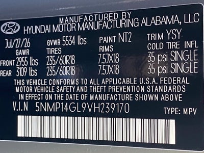 2027 Hyundai SANTA FE SE