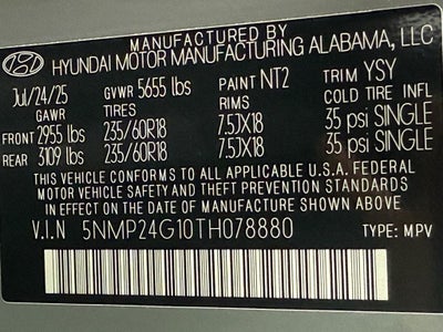 2026 Hyundai SANTA FE HYBRID SEL
