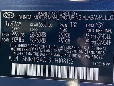 2026 Hyundai SANTA FE HYBRID SEL