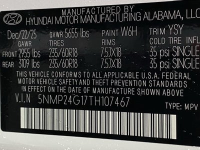 2026 Hyundai SANTA FE HYBRID SEL