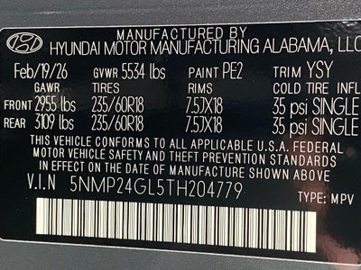 2026 Hyundai SANTA FE SEL FWD