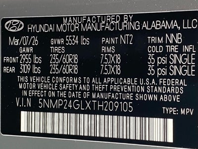 2026 Hyundai SANTA FE SEL FWD