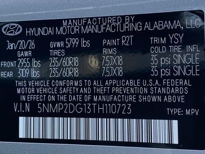 2026 Hyundai SANTA FE HYBRID SEL