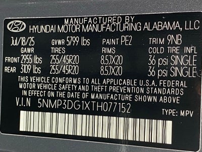 2026 Hyundai SANTA FE HYBRID Limited