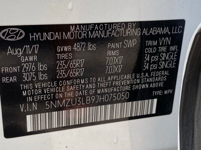 2018 Hyundai SANTA FE SPORT 2.4 Base