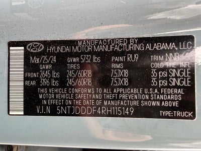2024 Hyundai SANTA CRUZ XRT