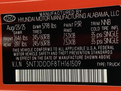 2026 Hyundai SANTA CRUZ XRT