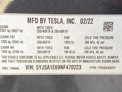 2022 Tesla Model S Plaid