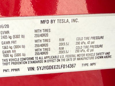 2020 Tesla Model Y Long Range - AWD / CLEAN CARFAX / ONE OWNER