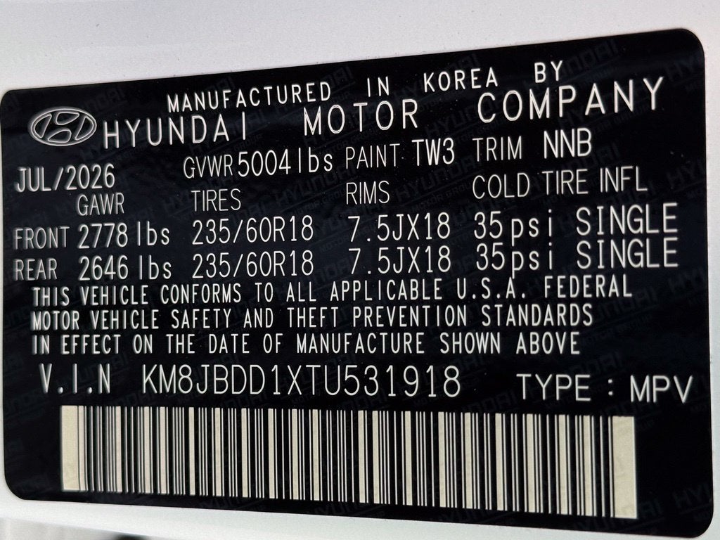 2026 Hyundai TUCSON HYBRID SEL