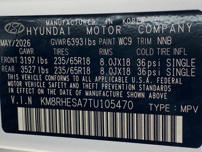 2026 Hyundai PALISADE HYBRID SEL Premium 7 Passenger