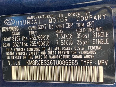 2026 Hyundai PALISADE XRT Pro