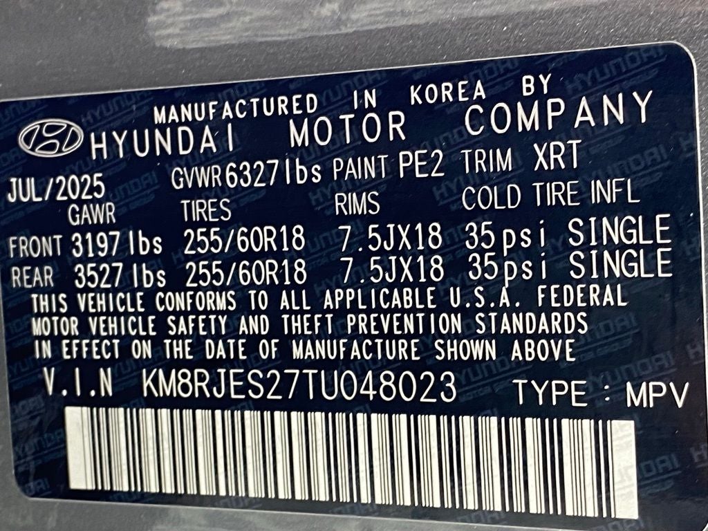 2026 Hyundai PALISADE XRT Pro