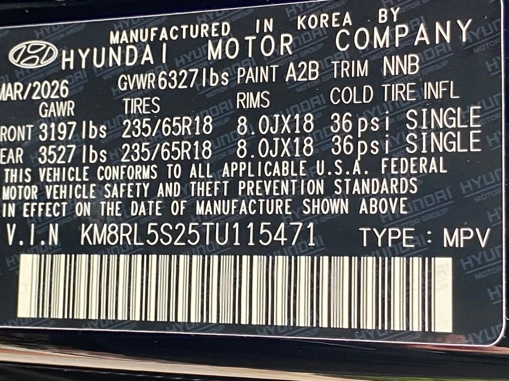 2026 Hyundai PALISADE SEL 7 Passenger